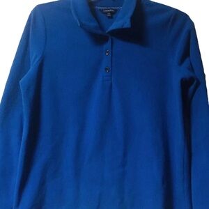 Land’s End ~ Women’s ~ Fleece ~ Sweatshirt ~ Large~ Blue ~ Top ~ Pullover